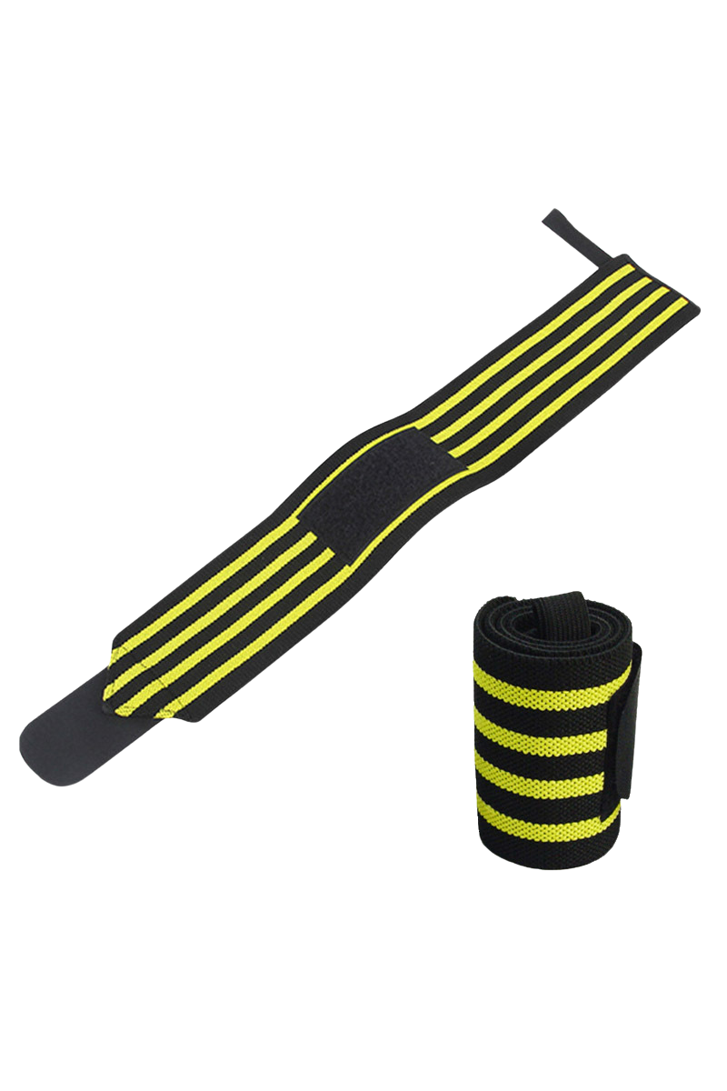 Sports Striped Strength Training  Compression Wrist Wraps
