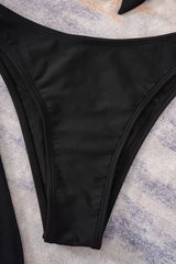 Women's Mesh Cover Up Sexy Strapless Solid Halter Tankini