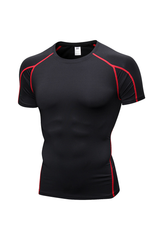 Men's Quick‑Dry Compression Workout Short Sleeve T‑Shirt