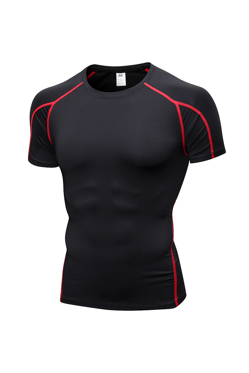 Men's Quick‑Dry Compression Workout Short Sleeve T‑Shirt