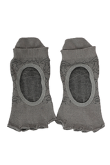 Women's Rose Jacquard Pilates Yoga Grip Five-Toe Socks