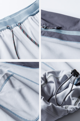 Unisex  Drawstring Hem Waterproof Quick-Dry Curved Pants