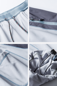 Unisex  Drawstring Hem Waterproof Quick-Dry Curved Pants