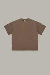 Men's Cotton Mock Turtleneck - Solid Oversized Casual Tee