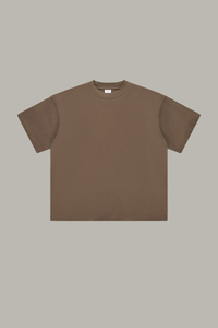 Men's Cotton Mock Turtleneck - Solid Oversized Casual Tee