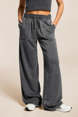 High-waisted, machine-washable long pants