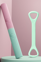 Torque Massage Stick And Pull StrapTwo-Piece Set