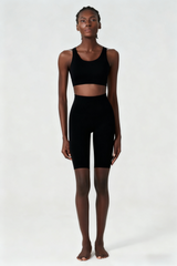 Women's plus size nude sportswear two-piece pants