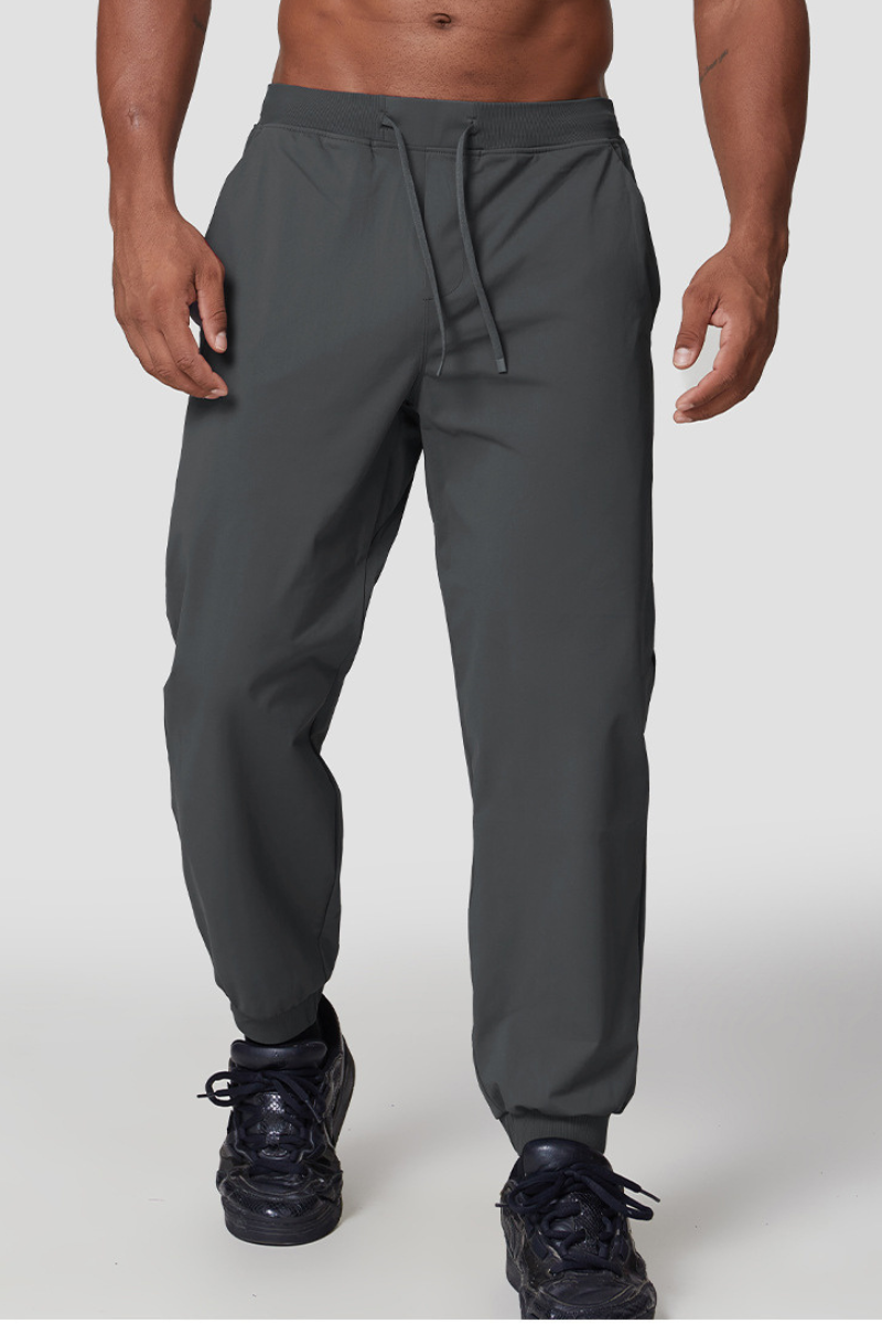 Men's  Quick-Dry Elastic Waist Drawstring Tapered Joggers