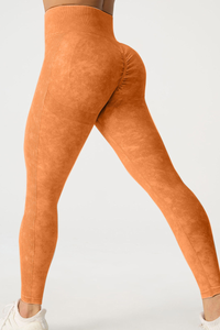 Women's Seamless Pleated Slim Yoga Leggings