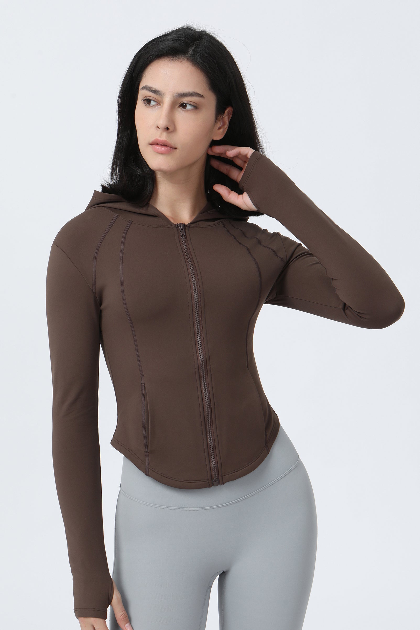 Reversible Brushed Sport Hooded Jacket