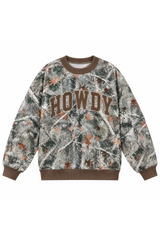 Women's Fall Custom Appliqué Embroidery Oversize Sweatshirt