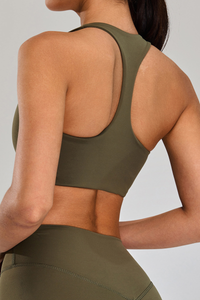 Women’s U-neck Racer-Back Back Beauty Sports Bra