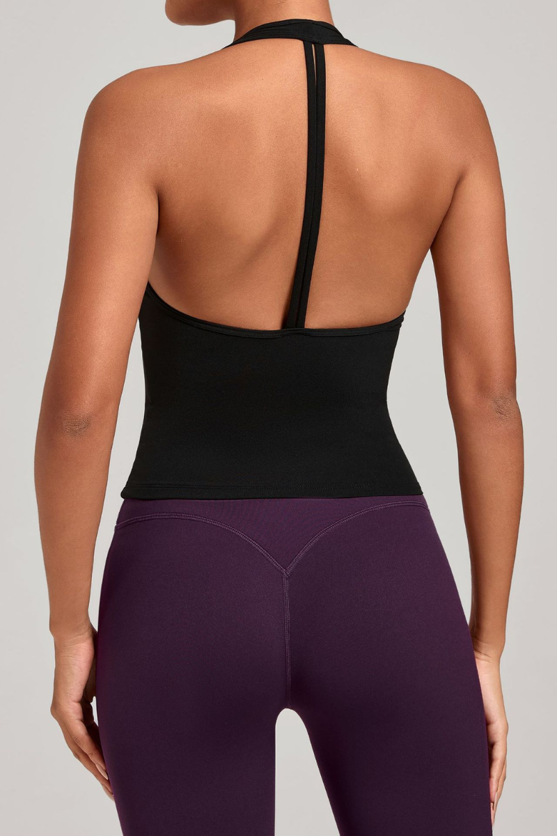 Women's V-neck Quick-Dry Fitting Sports Tank Top