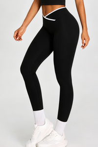 Women's Athletic Cross-Waist High Stretch Yoga Leggings