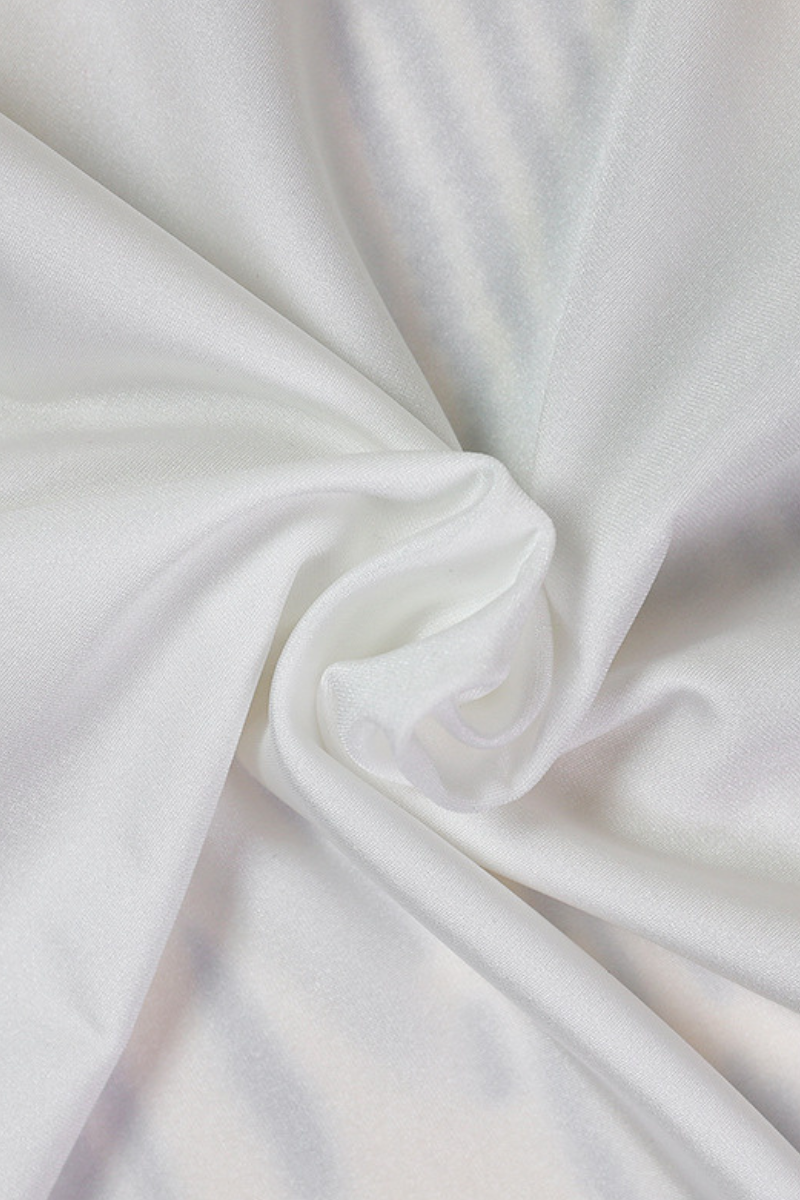 Women's Sexy Metal Button High Slit Cover-up Set - 3pcs