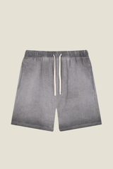 Unisex 320G Cotton Shorts - Washed Ombre Drawstring 5-Inch