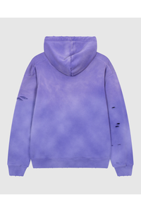 Unisex Fall 100% Cotton Distressed Ripped Hoodie