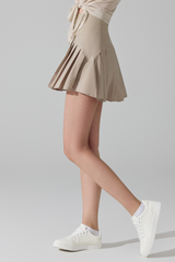 Women's Sport High-Waisted Pleated Tennis Skirt with Pockets