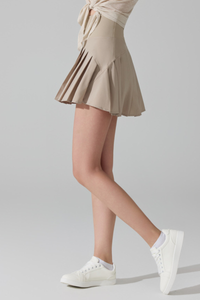 Women's Sport High-Waisted Pleated Tennis Skirt with Pockets