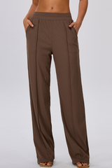 Women's Athletic Side Pocket Loose Casual Yoga Pants