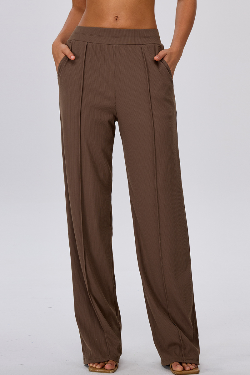 Women's Athletic Side Pocket Loose Casual Yoga Pants