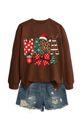 Women's Winter/Fall Christmas Santa Multi-color Pullover
