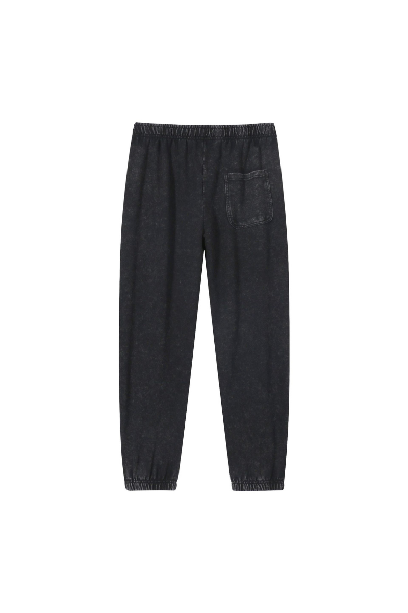 Unisex Fall Vintage Washed Elastic Waist Drawstring Joggers