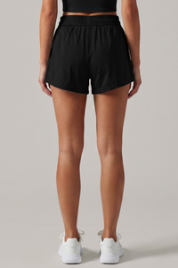 Women's Drawstring Quick Dry Side Pocket Sport Casual Shorts