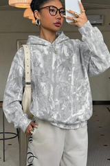 Women's Fall Leopard Print Coquette Style Hoodie