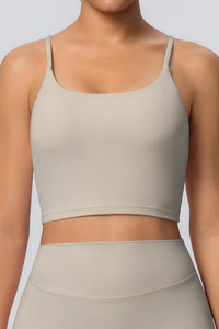 Women's Athletic U-neck Slim Shoulder Strap Bra