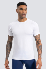 Men's Contrast Breathable Quick Dry Athletic Running T-Shirt