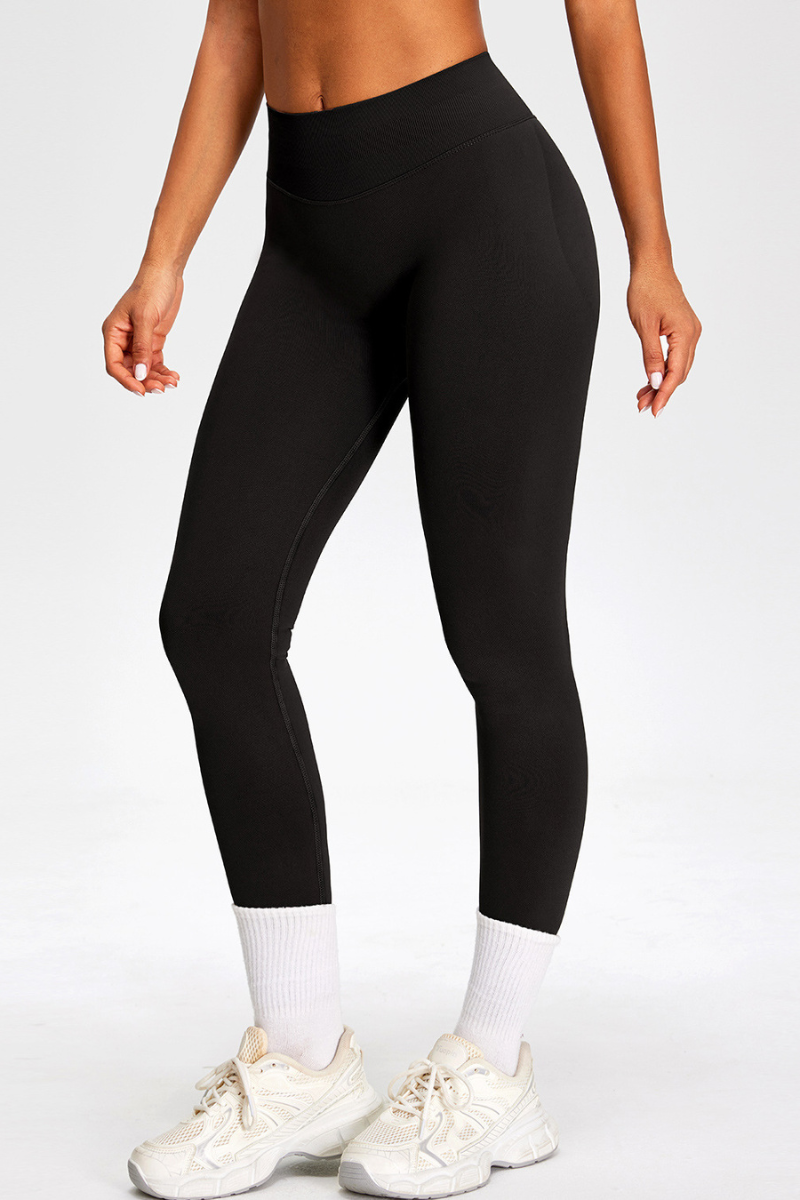 Women's Seamless Pleated Buttocks Lift Sports Yoga Leggings