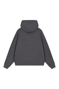 Unisex Fall Boxy Fit Waffle Texture Pullover Relaxed Hoodie