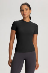 Women Slim-Fit High-Stretch Naked-Feel Yoga T-Shirt