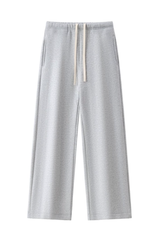 Unisex Fall Drawstring Side Pocket Wide Leg Sweatpants