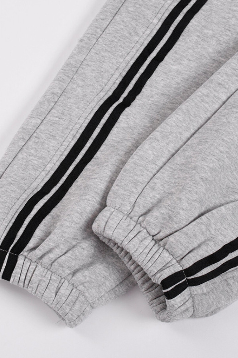 Men's Fall/Winter Retro  Color Block Fleece Lined Jogger