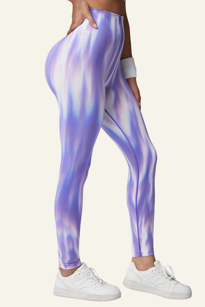 Women's Pleated Buttocks Lift Slim Yoga Leggings