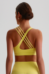 Women's Asymmetrical  Cross Back Sports Bra