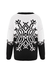Women's Fall/Winter Christmas Big Snowflake Knit Sweater
