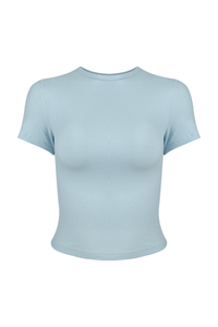 Ribbed Slim Racer-Tee