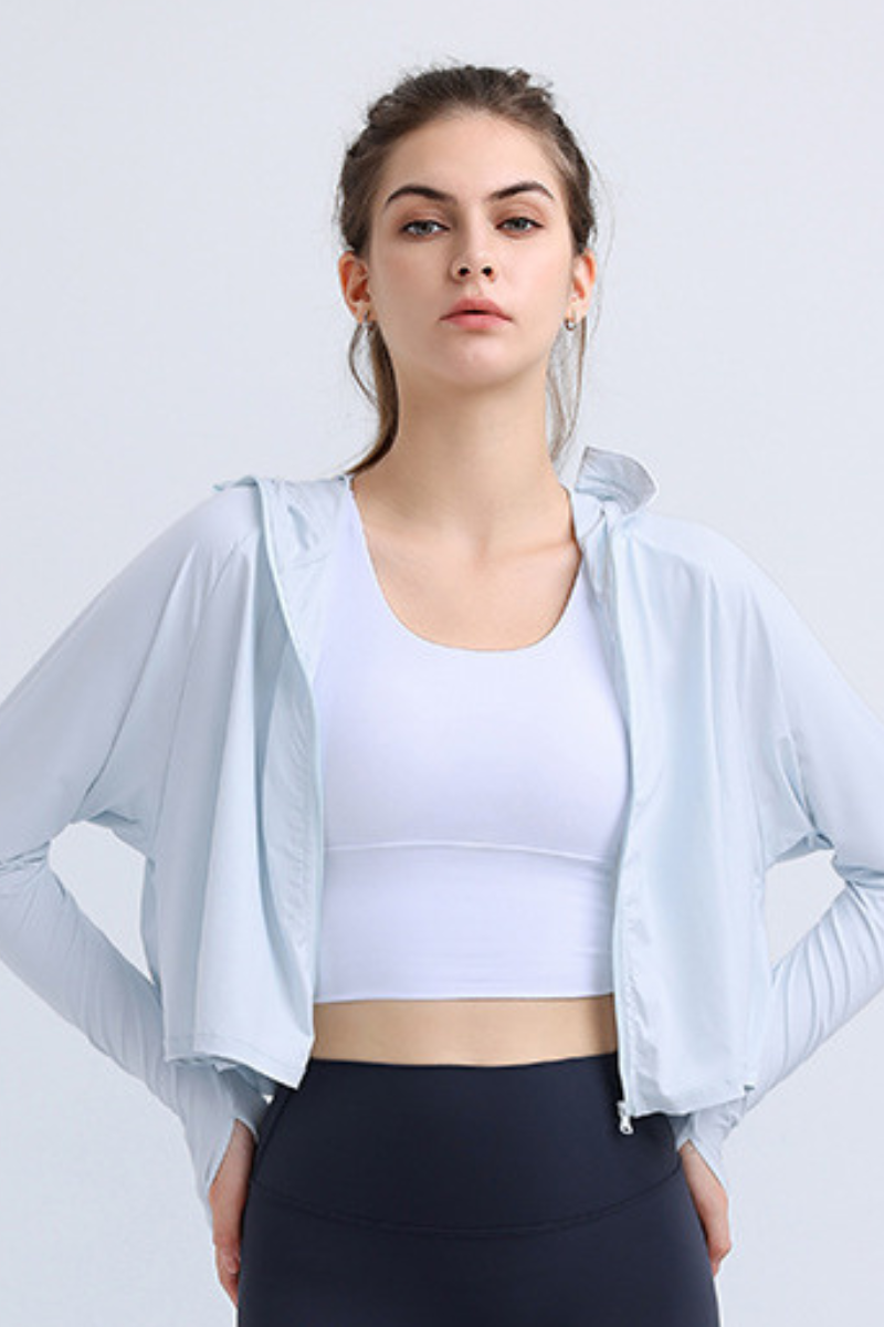 Women's Summer Lightweight Sun Protection UPF Hooded Jacket
