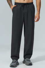Men's Fall Elastic Waist Drawstring Relaxed Casual Pants