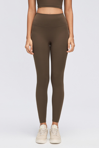 Women's Naked Feeling High Waist No Front Seam Yoga Leggings