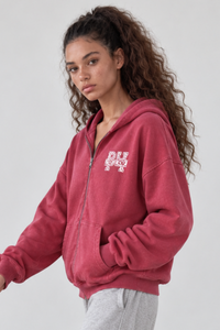 Women's Fall 100% Cotton Embroidery with Rhinestones Jacket