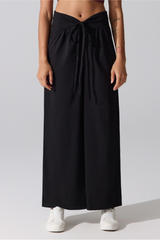 Women's Fall Soft Twisted High Waist Loose Wide Leg Pants