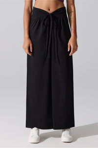 Women's Fall Soft Twisted High Waist Loose Wide Leg Pants
