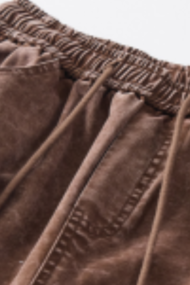 Men's Fall Vintage Washed Versatile Wide Leg Scimitar Pants