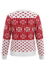 Women's Fall Christmas Snowflake Jacquard Knit Sweater