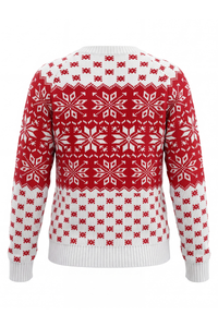 Women's Fall Christmas Snowflake Jacquard Knit Sweater